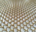 Decorative Metal 45% Open Chain Link Mesh Curtain Aluminum Alloy Coil Drapery