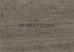 Creative Decorative Marble Slab Tile , Marble Mosaic Tile Grey Wood Vein