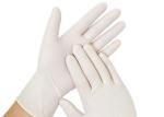 White Disposable Medical Latex Gloves Non Sterile Pvc Coated Laboratory Use
