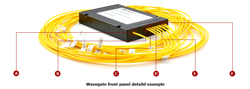 8 Channels Simplex Fiber CWDM Module 1270 - 1610nm For Fiber Optical Amplifier