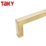 1.0mm Thickness Square Glass Pull Handle for Shower Door SS304 Corrosion