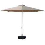 Camping Round Aluminum Center Pole Umbrella for Outdoor Restaurant Cafe Hotel