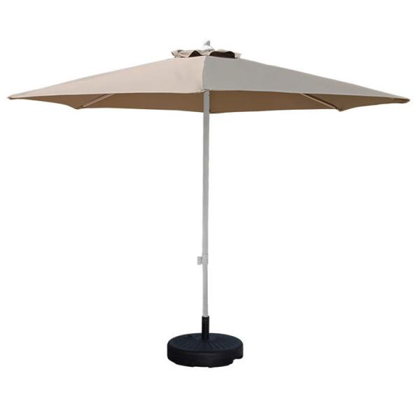 Camping Round Aluminum Center Pole Umbrella for Outdoor Restaurant Cafe Hotel