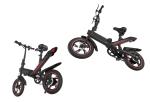 Portable Electric City Folding Bike 14 Inch Pneumatic Tire Max Speed 25KM / H