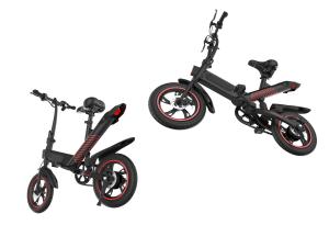 China Portable Electric City Folding Bike 14 Inch Pneumatic Tire Max Speed 25KM / H factory