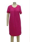 Romantic Ladies Night Dresses Sleepwear Yarn Dyed Clothing Dimensionally Stable
