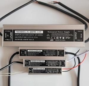 China Outdoor 12V 24V LED Power Supply 60W - 500W IP67 Waterproof LED Driver For LED Strip Light factory
