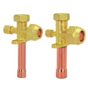 Casting AC Service Valve Copper Brass, Welding Split Ac Valve 60mm