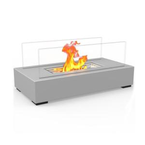 China Portable Ventless Indoor Bioethanol Fireplace Metal Tabletop factory