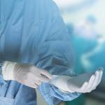 Power free disposable medical examination latex gloves