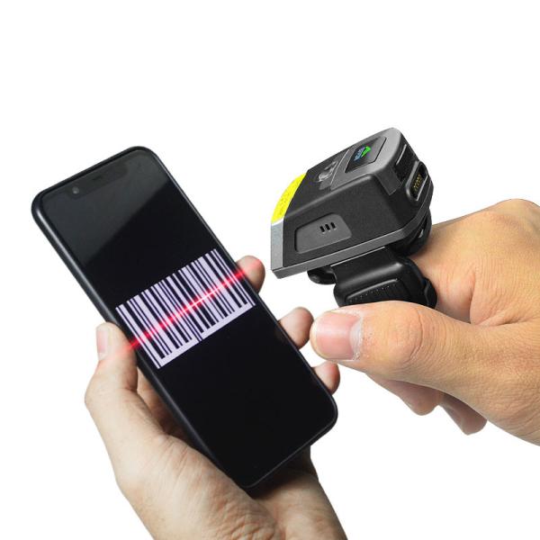 EF02 Genuine Manufacturer CMOS QR PDF417 Finger Ring Wearable Mini 2D BT Barcode