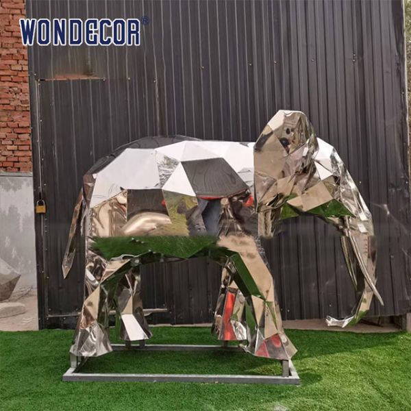 China Forging Abstract Ss Sculpture Geometry Elephant factory