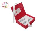 Red Cosmetic Gift Box / Cardboard Makeup Box ISO9001 Certification