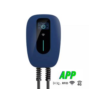 China RFID Type 2 EV Home Charger 400V 32 Amp Car Charging Point OCPP 1.6 Json factory