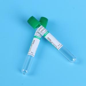China 3 - 10ml Green Top Heparin Tube Anticoagulant Rapidly Plasma Specimen factory