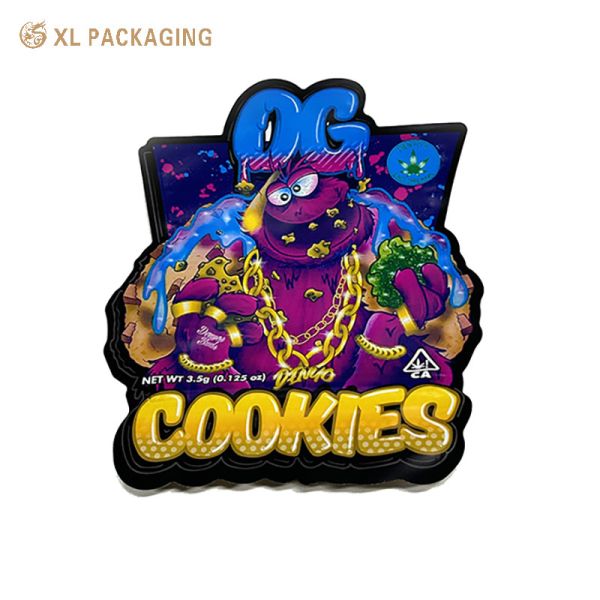 XL Packaging Custom Paper Sticker Smell Proof Mylar Zipper Bag Candy Doypack
