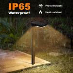 IP65 Outdoor Solar Garden Stake Lights 15 Hour Working Time Energy Saving