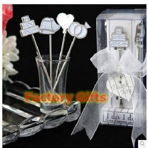 China Table Silver Wedding Souvenir Gifts Metal Fruit Fork Personalized Wedding Favors factory