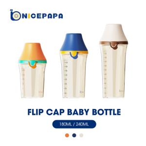 China Flip Cap Infant Feeder Bottle Anti Colic PPSU BPA Free Wide Neck Baby Bottle factory