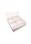White Cardboard Paper Takeaway Sushi Box Matt Or Gloss Lamination 350GSM