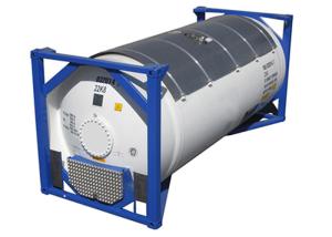China ASME ISO T50 Tank Container 20 Feet LNG Cryogenic Tank 24.5m3 factory