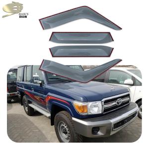 China 3M Tape Auto Vent Shades Grade A Dark Smoke Wind Guards For Trucks factory