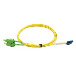 China G657A1 yellow fiber patch cable With High Density Connectors factory