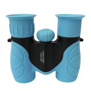 China FMC Blue Color 8x21 Kids Binoculars For 3 Year Old , Child With Binoculars factory