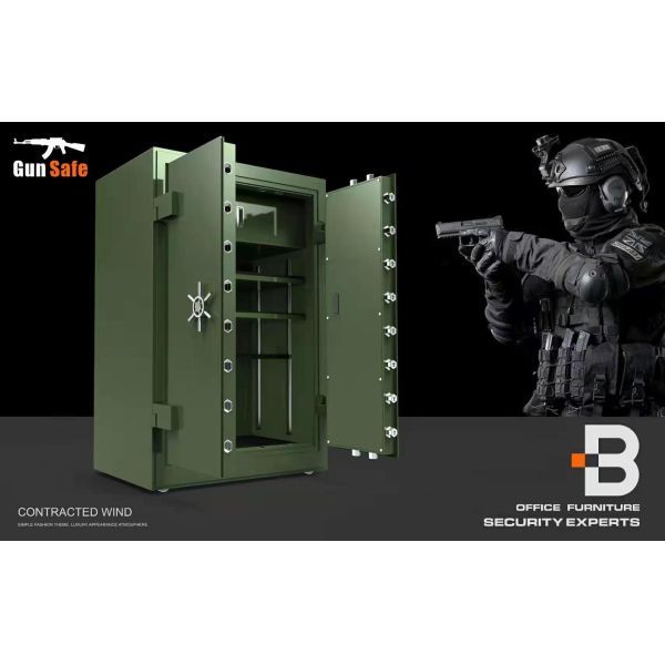 Metal H1300 Military 10 Gun Security Cabinet Weapons Gun Security Locker