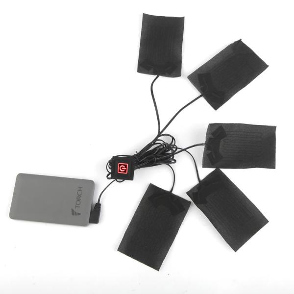 5V 9.5W Battery Operated Heating Pad With Electric Heating Fiber 1.85A Output