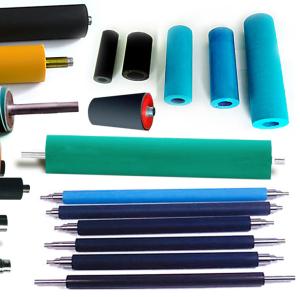 China Professional Molded Silicone Rubber Roller For Printing Machine Factory Heat Resistant Closed Cell Silicone Rubber Roll factory