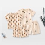 Wholesale 100% Organic Cotton Baby Clothing Set, Summer Baby Set, Baby Summer