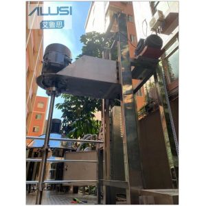 SUS304 Movable Pneumatic Lifting Homogenizer Mixer Viscosity Liquids Solid