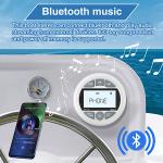 FM Source Type Bluetooth Marine Radio Receiver Waterproof for 12V Boats