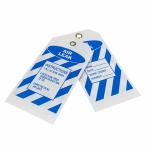 Custom Plastic Tag White Rectangle PVC Safety Tag
