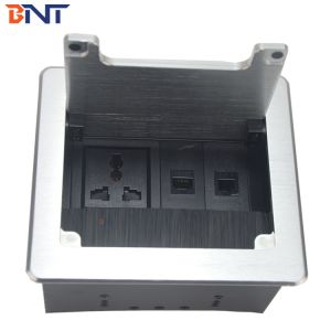 Embedded conference multi-function interface aluminum electric desk socket box