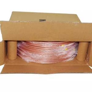 China ASTM C12200 Bright Copper Tube Pipe Coil 150mm For Refrigeration Equipment factory