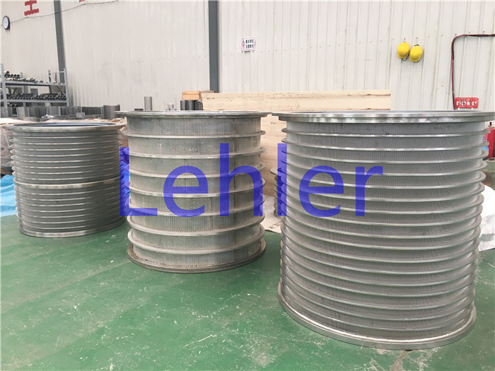 Paper Mill Pressure Screen Basket Pulp Screening Wedge Wire Panels