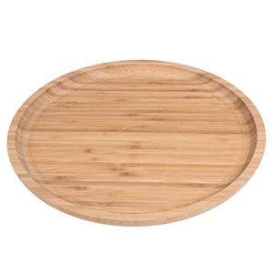 China 5 divided bamboo round food serving tray factory