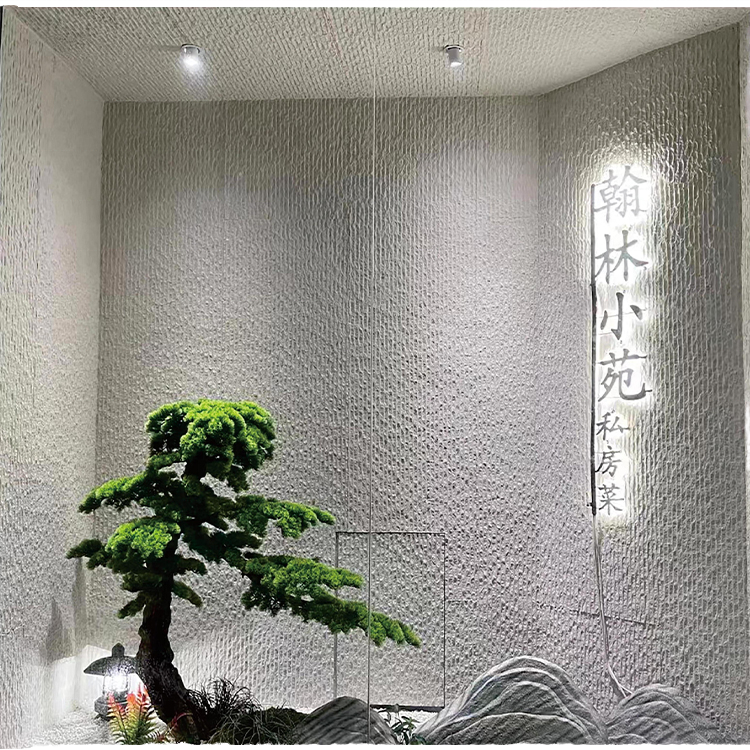 China Modern 3D Waterproof Indoor Wall Panels Bendable 20*30 cm Travertine Artificial Veneer Tile Soft Flexible for Dining Hotel on sale
