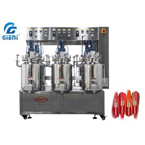 Adjustable Temperature Lipstick Melting Tank with Six Units , Double Jacket /