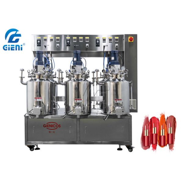 Adjustable Temperature Lipstick Melting Tank with Six Units , Double Jacket /