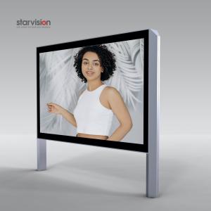 China Pole Mount IP55 100w Light Box Advertising Displays Static Backlit Billboard factory