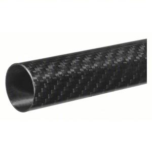 China Standard Carbon Fiber Round Tube Opaque Black 7/8 In Inside Dia, 1 In Outside Dia 0°F To 180°F factory