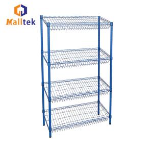 China Chrome Plated 4 Layer Stainless Steel Wire Shelf Adjustable For Kitchen factory