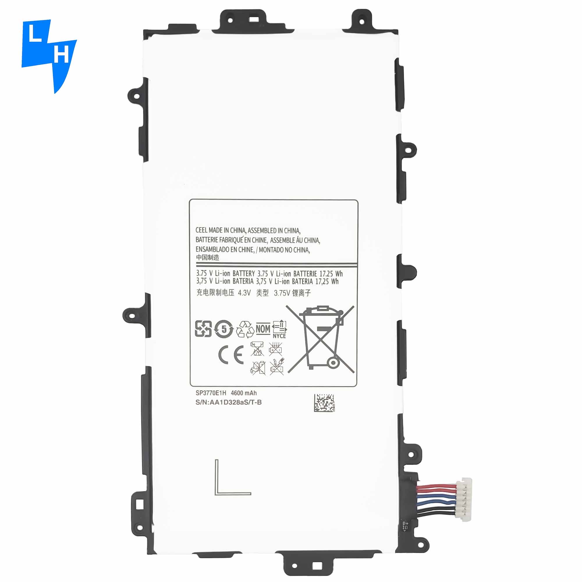 RECHARGABLE 4600mAh SP3770E1H Battery for Samsung Galaxy Note8.0 GT-N5100 N5110 N5120 Durable