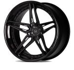 A6061 Aluminum 2 Piece Forged Wheels Gloss Black For Luxury Car