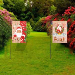 China Swil Decorative Garden Flags Merry Christmas Hanging Style factory