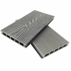 China HDPE Plastic Contemporary WPC Composite Timber Decking Boards Grey factory