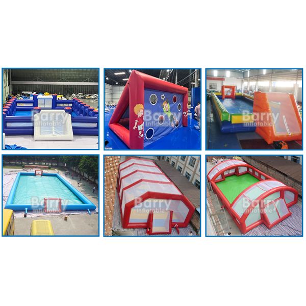 Inflatable Soccer Field 20x10m PVC Tarpaulin with Air Blower